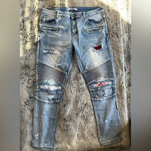 EMBELLISH men’s denim. Size 38. Slim straight leg fit.
